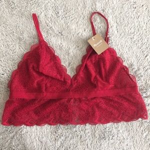 Madewell Red Bralette